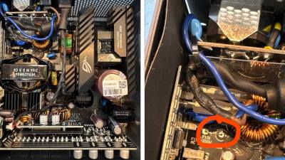 华硕ROG Strix电源供应器RMA后发现绕过内部安全保险丝，存在火灾隐患