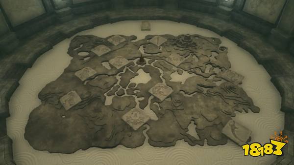 This map shows all geoglyph locations found in the Forgotten Temple in The Legend of Zelda: Tears of the Kingdom