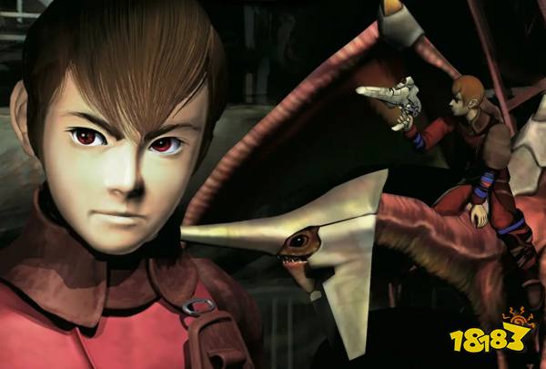 Panzer Dragoon Saga renders of Edge and Edge on his dragon.