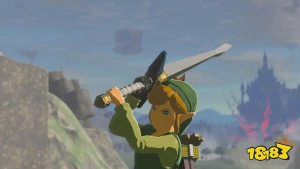 Link lifts the Biggoron