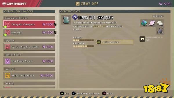 Ground 2 Diving Suit Crafting Chestplate