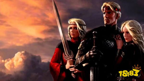Aegon, Rhaenys, and Visenya in Game of Thrones universe