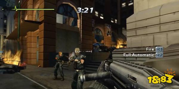 Aiming a shotgun at enemies