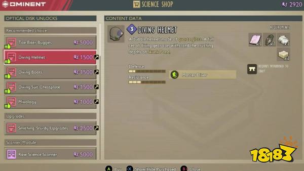 Ground 2 Diving Suit Crafting Helmet