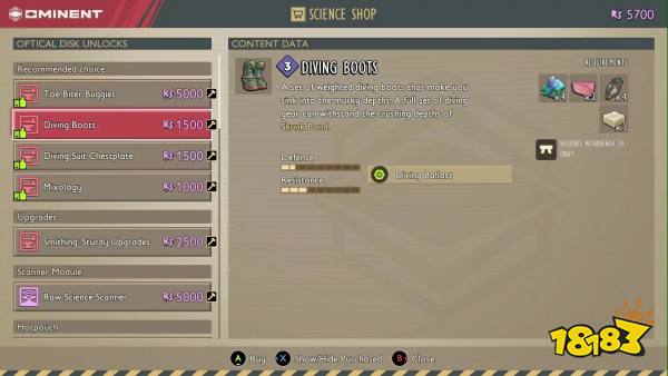 Ground 2 Diving Suit Crafting Boots