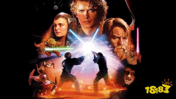 Star Wars Revenge of the Sith poster, Anakin and Obi-Wan fight