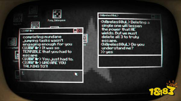 Chatting with Lucifer and Hopeless Soul in Pony Island