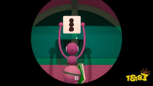 Blue Tower Invisible Symbols Puzzle Watch Through Lens Big Walk