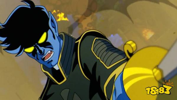 Nightcrawler swordfighting in X-Men