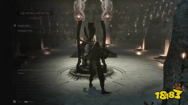 The Gloom Siphon with the Send Ova option that triggers the point of no return in Mortal Shell 2.
