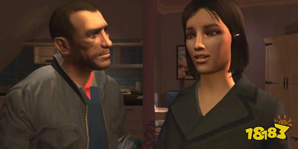 Michelle and Niko Bellic in Grand Theft Auto 4