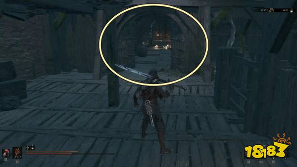 The door that is unlocked with the Damp Key in Mortal Shell 2.