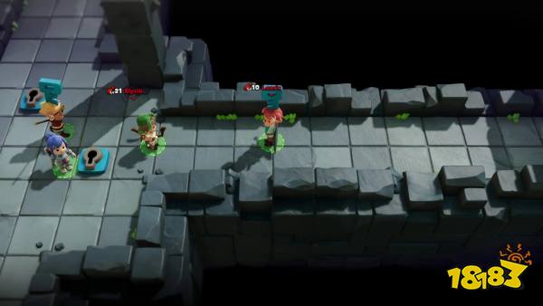Scramble Knights Online characters in dungeon