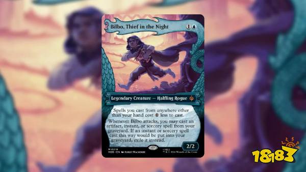 An image of the Bilbo, Thief in the Night card from MTG The Hobbit.