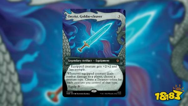 An image of Orcrist, Goblin Cleaver from MTG The Hobbit.