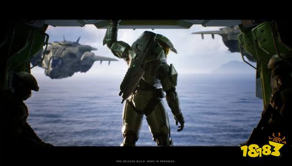 master chief standing in a pelican in halo campaign evolved.