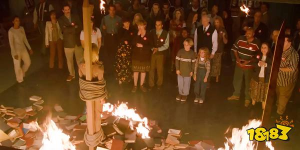 Buffy being burned at the stake in Buffy the Vampire Slayer episode Gingerbread