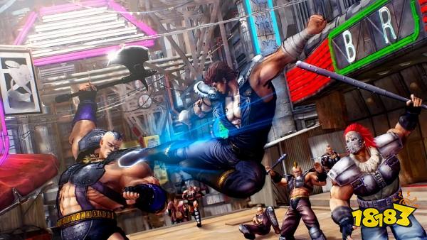 Attacking enemies in Fist Of The North Star Lost Paradise