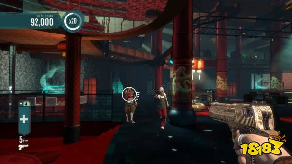 Blue Estate the game aiming gun first level