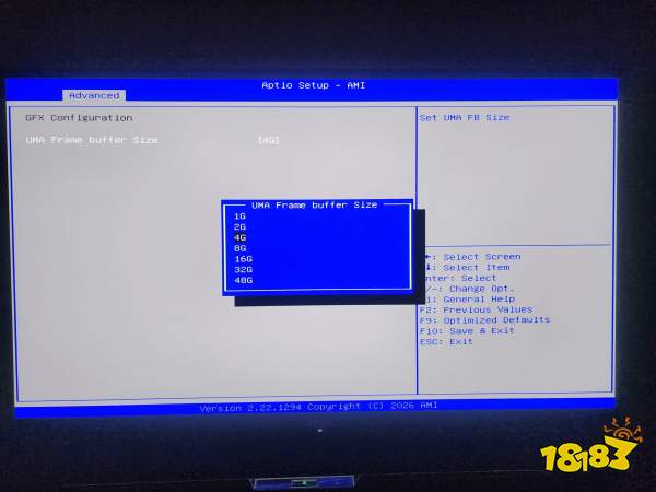 A BIOS screen showing the