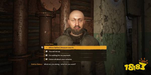 Confronting Zakhar during Deceive the Deceiver Side Quest in Stalker 2