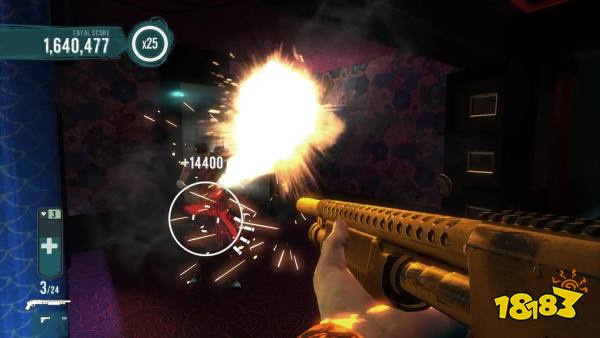 Blue Estate the game shotgun blast