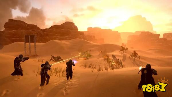 Shooting Arachnids in Helldivers 2.