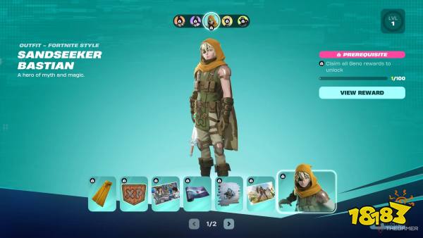 Fortnite Chapter 7 Season 4 battle pass bonus rewards bastian page 1.
