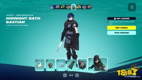 Bastian battle pass rewards page 2 in Fortnite Chapter 7 Season 4.
