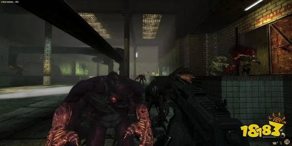 Shooting at an enemy in E.Y.E Divine Cybermancy