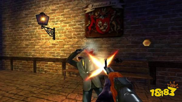 Shooting enemies inside in The Operative No One Lives Forever (2000)