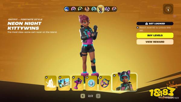 K1ttyW1ns battle pass rewards page 2 in Fortnite Chapter 7 Season 4.