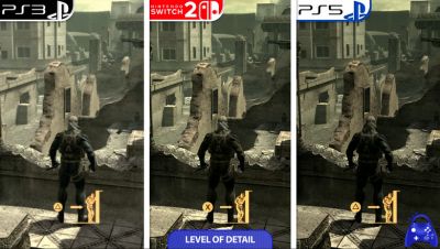 《合金装备:终极体验版 第二卷》NS2与PS5/PS3对比视频发布