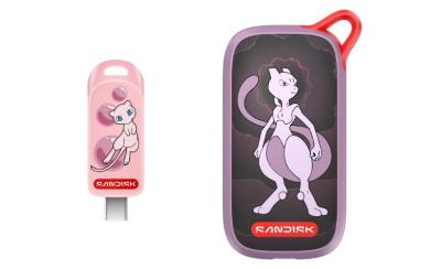 闪迪推出《宝可梦》主题Mew USB-C闪存盘和Mewtwo便携式SSD