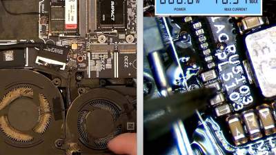 游戏本散热风扇被灰尘堵死导致DDR5供电轨烧毁,罪魁祸首正是用户疏于保养