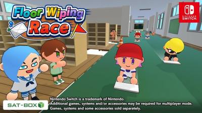 竞速游戏《Floor Wiping Race》将于2026年9月24日登陆Switch