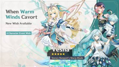 《原神》7.1版本9月22日上线:Vesna与Vodyanitsa双五星同池首发