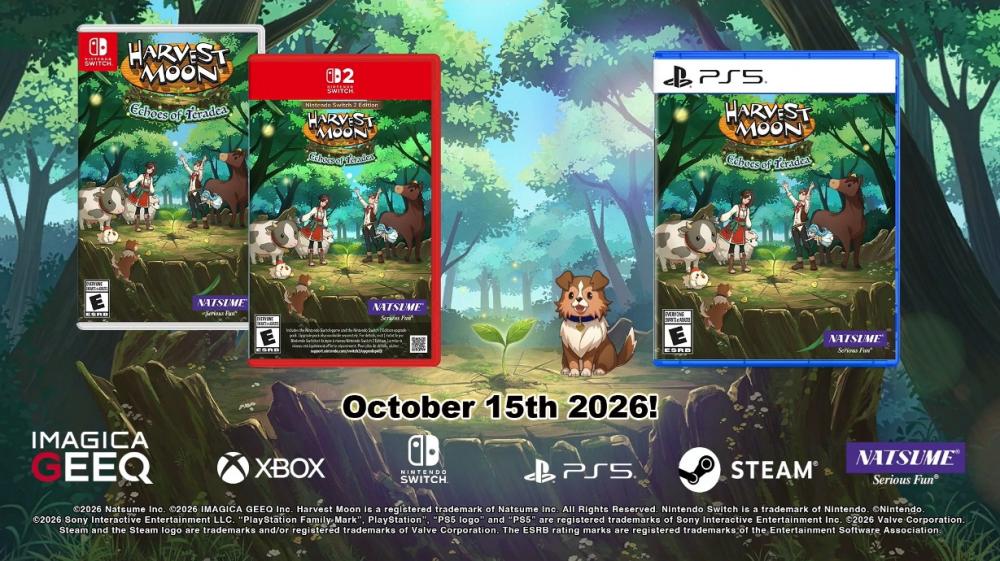 《牧场物语：特拉迪亚的回响》发售预告公布，下周登陆Switch 2与Switch