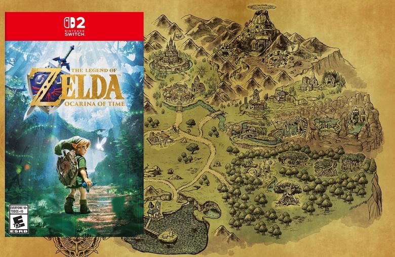 《塞尔达传说：时之笛》Switch 2重制版内封曝光：海拉鲁地图