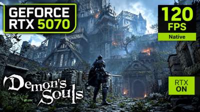 《恶魔之魂 重制版》通过PS5模拟器在RTX 5070上突破60帧,DLSS帧生成接近120帧