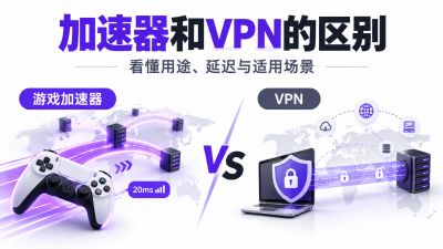 加速器和VPN的区别是什么？游戏加速器和VPN用途对比