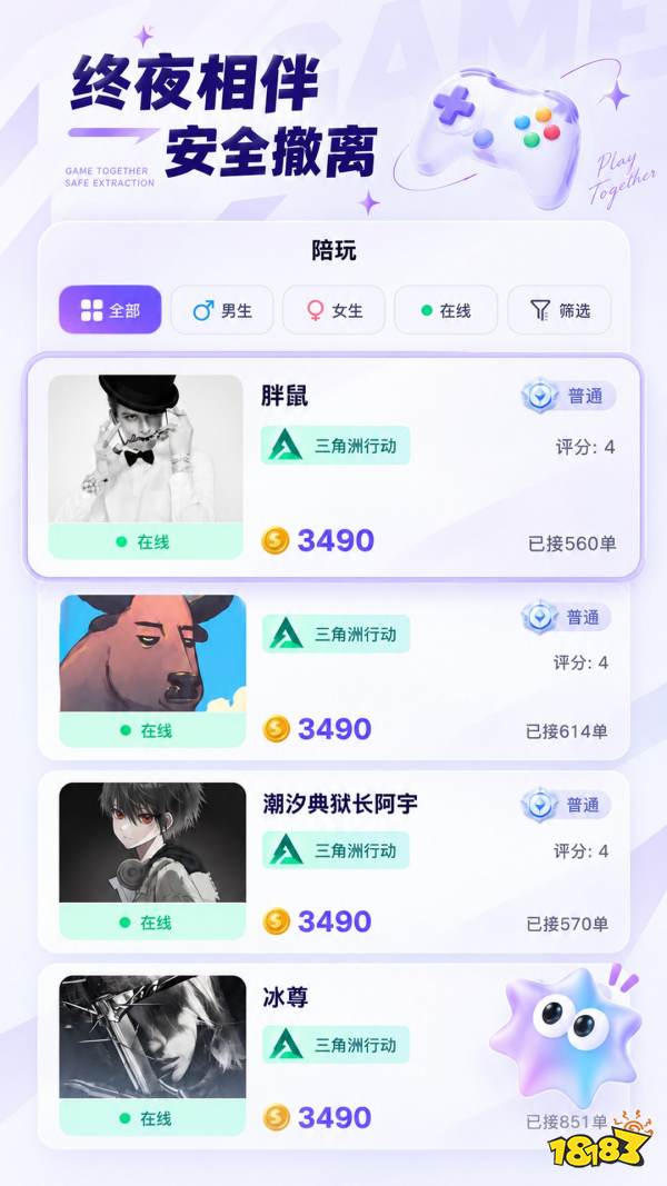 三角洲行动找陪玩会踩坑吗?5 大护航平台四维实测,终夜电竞解析