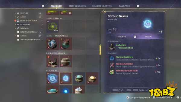 雾锁王国 Shroud Nexus 怎么获得 炼金术士制作配方与堕落Boss掉落位置