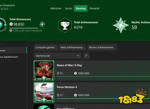 Xbox主机10月28日更新上线神话成就与1440p串流