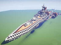 我的世界ARK130重型战舰空中地图下载