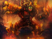 我的世界英雄联盟熔岩巨兽-石头人皮肤下载