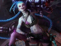 我的世界英雄聯盟暴走蘿莉-金克絲皮膚下載