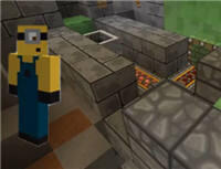 扁桃红石教学：矿车弹跳电梯