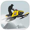 Snowmobile mountain trails hardcore racing