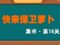 保卫萝卜3集市第16关金萝卜通关视频攻略